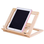 Wooden Support Stand for Books Tablets PC